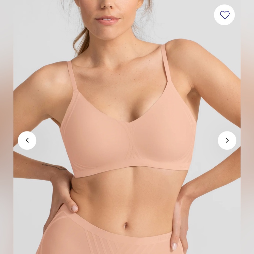Honeylove Silhouette Bra in Blush (Size S).